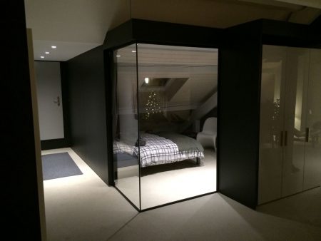 Paroi en verre pour une chambre - Vitrerie DAVID Sàrl - Yverdon-les-Bains